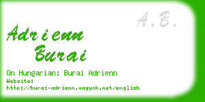 adrienn burai business card